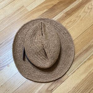 Tan Paper Fedora Hat